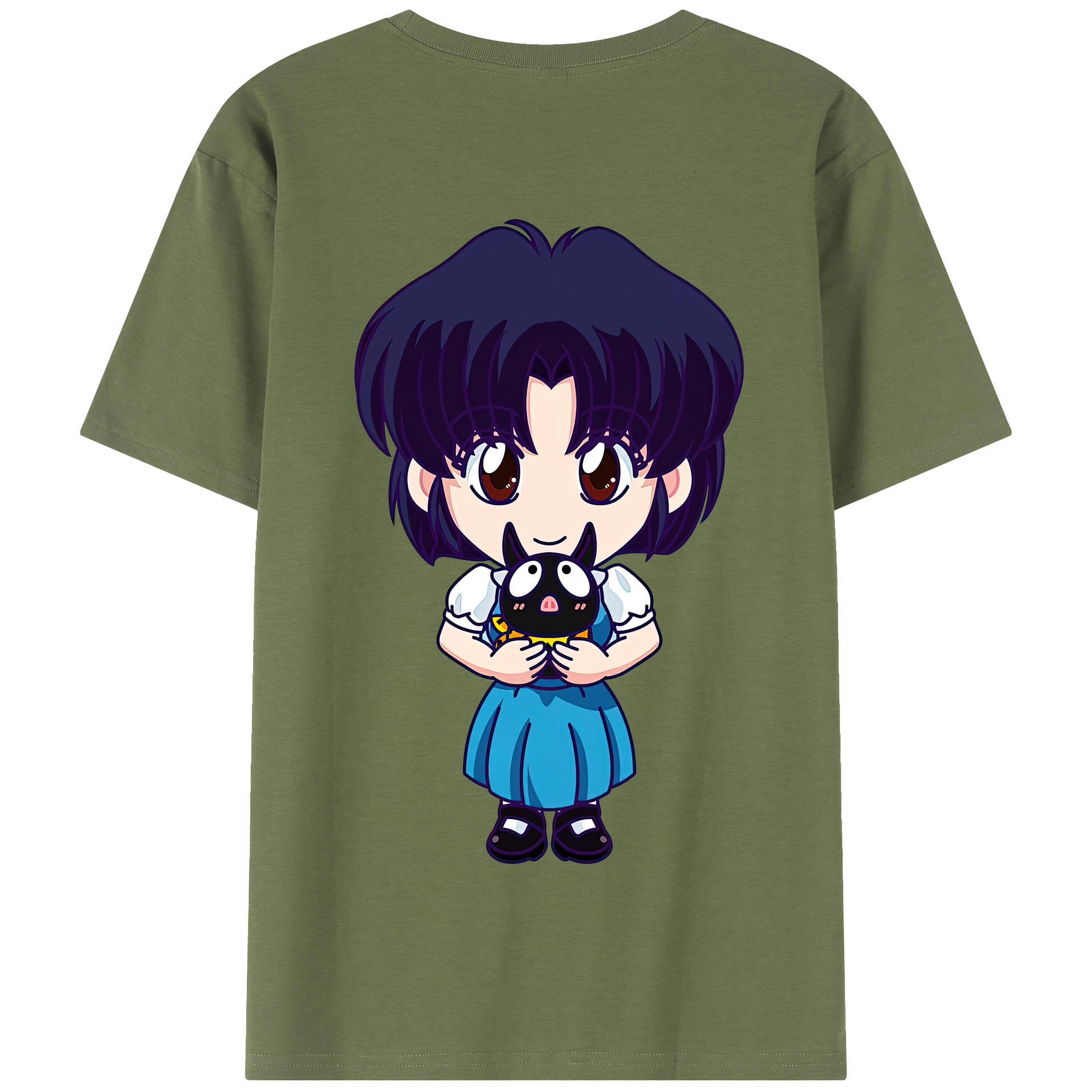 （画像用） 美少女戦士セーラームーン 水野 亜美 みずの あみ Sailor Moon Mizuno Ami 綿100％半袖Tシャツ（背面プリント）